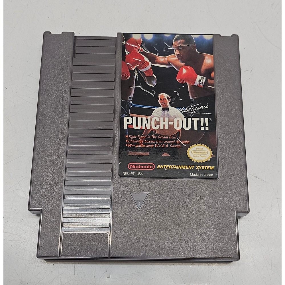 Mike Tyson's Punch-Out!! Nintendo NES Cartridge NES-PT-USA Authentic Retro Game